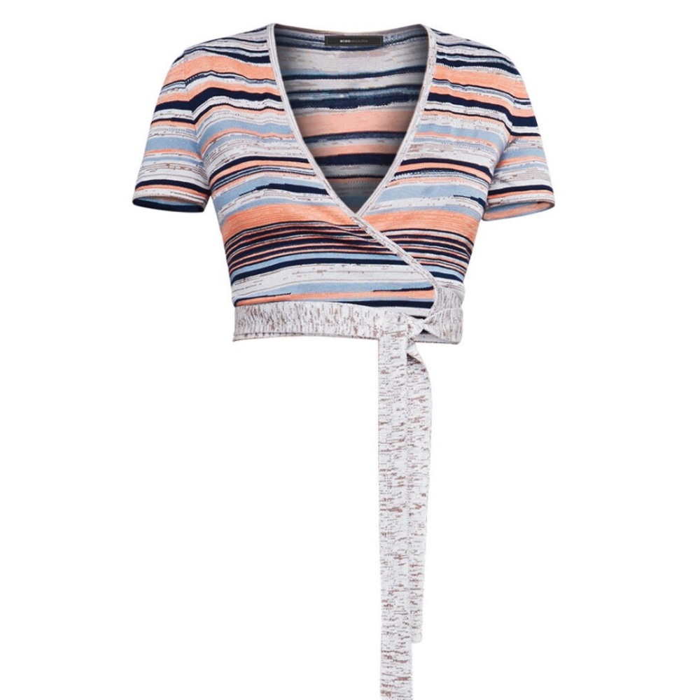 NWT BCBGMAXAZRIA Amur Wrap Top Small